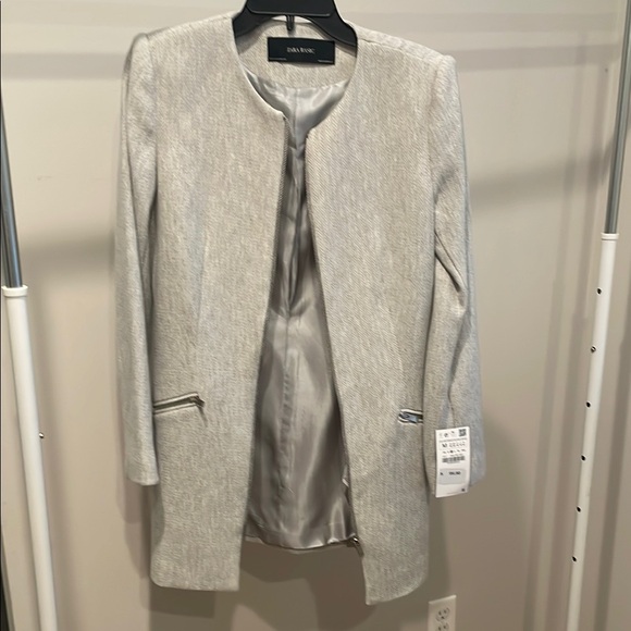 Zara Jackets & Blazers - Zara Gray Blazer Jacket Modern Tailored Design NWT